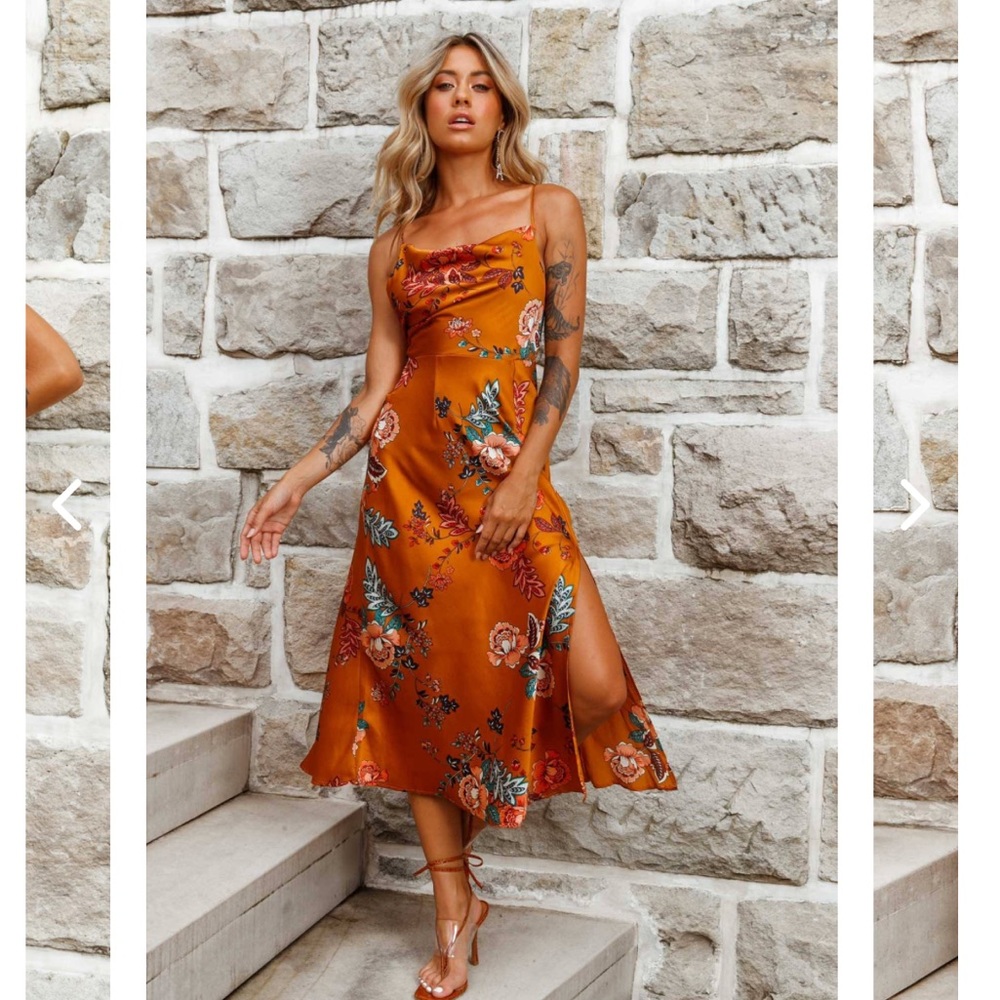 Selfie Leslie - L / 12 - Mustard Floral